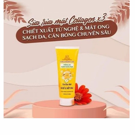 [ Hot Sale-Cam kết chính hãng 100%-Team Cào-Đông Anh ] Sữa Rửa Mặt Collagen X3 mỹ phẩm đông anh 100ml