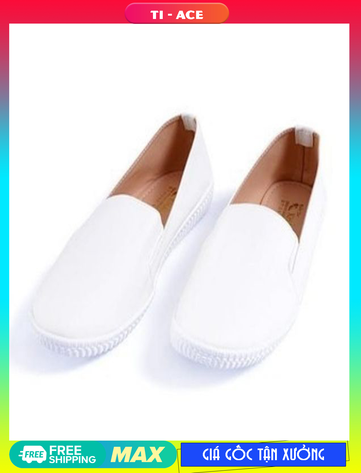 [HCM]GIÀY LƯỜI NỮ MÀU TRẮNG