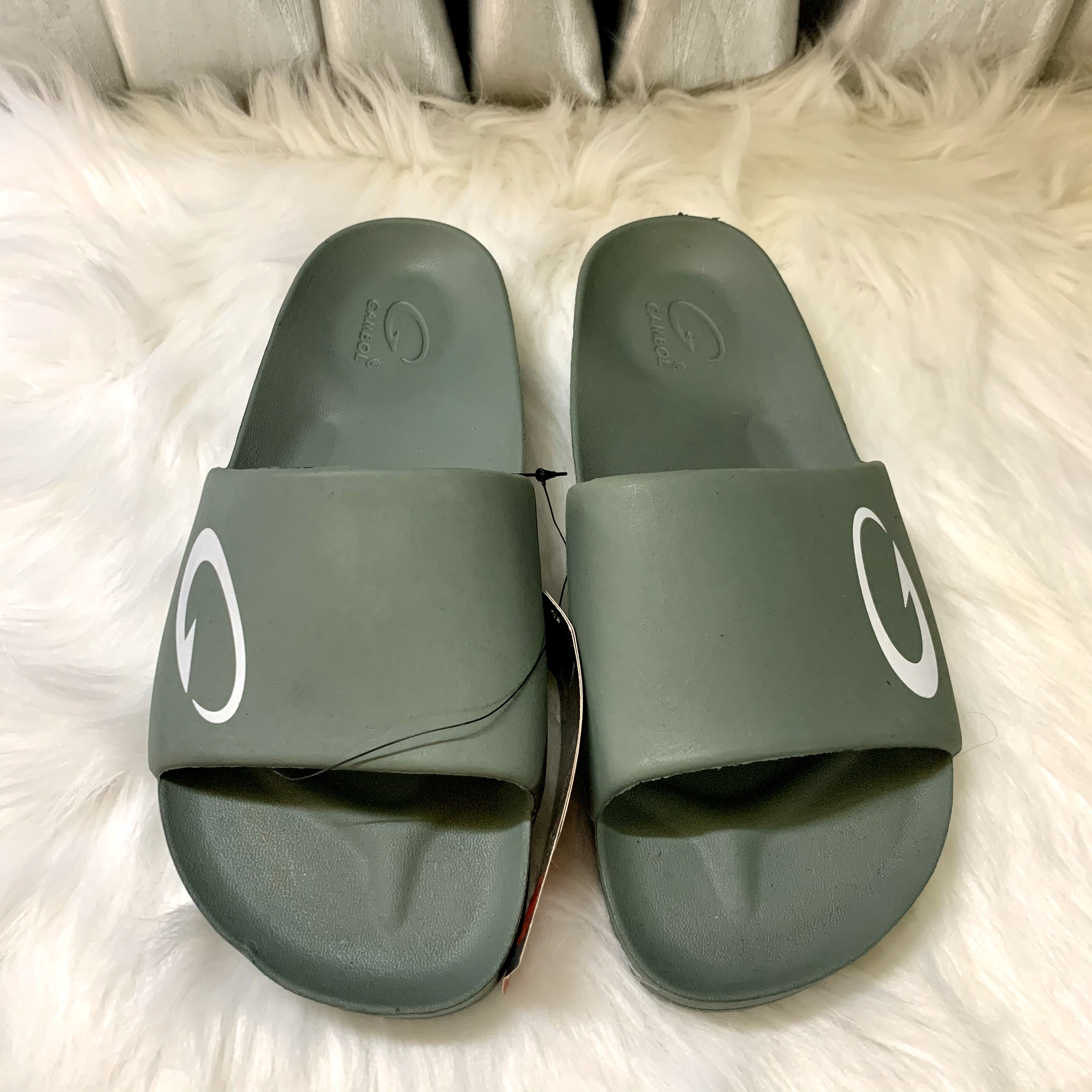 Dép Bản Ngang Quai Ngang Đế Đúc Thái Lan Cực Êm GAMBOL GM42152 XANH RÊU