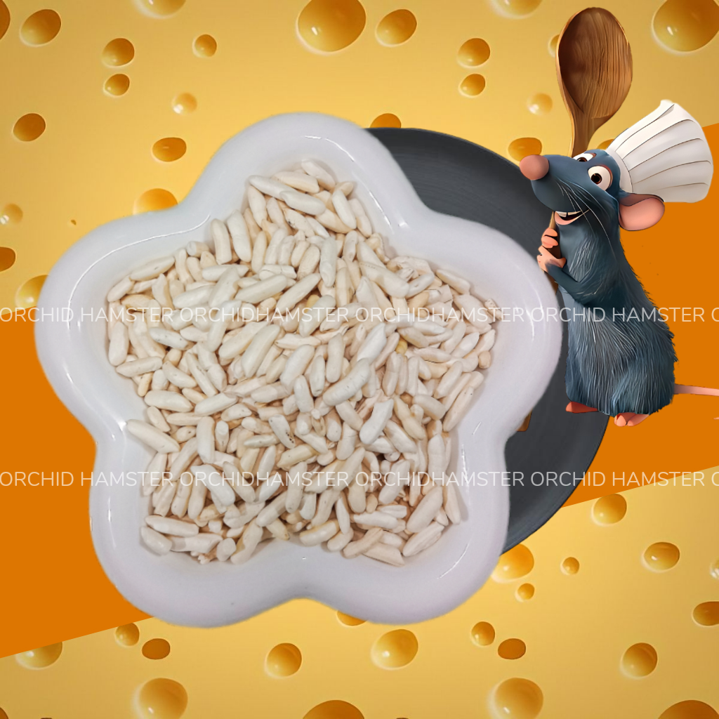Bỏng gạo thức ăn hamster, sóc và thú nhỏ