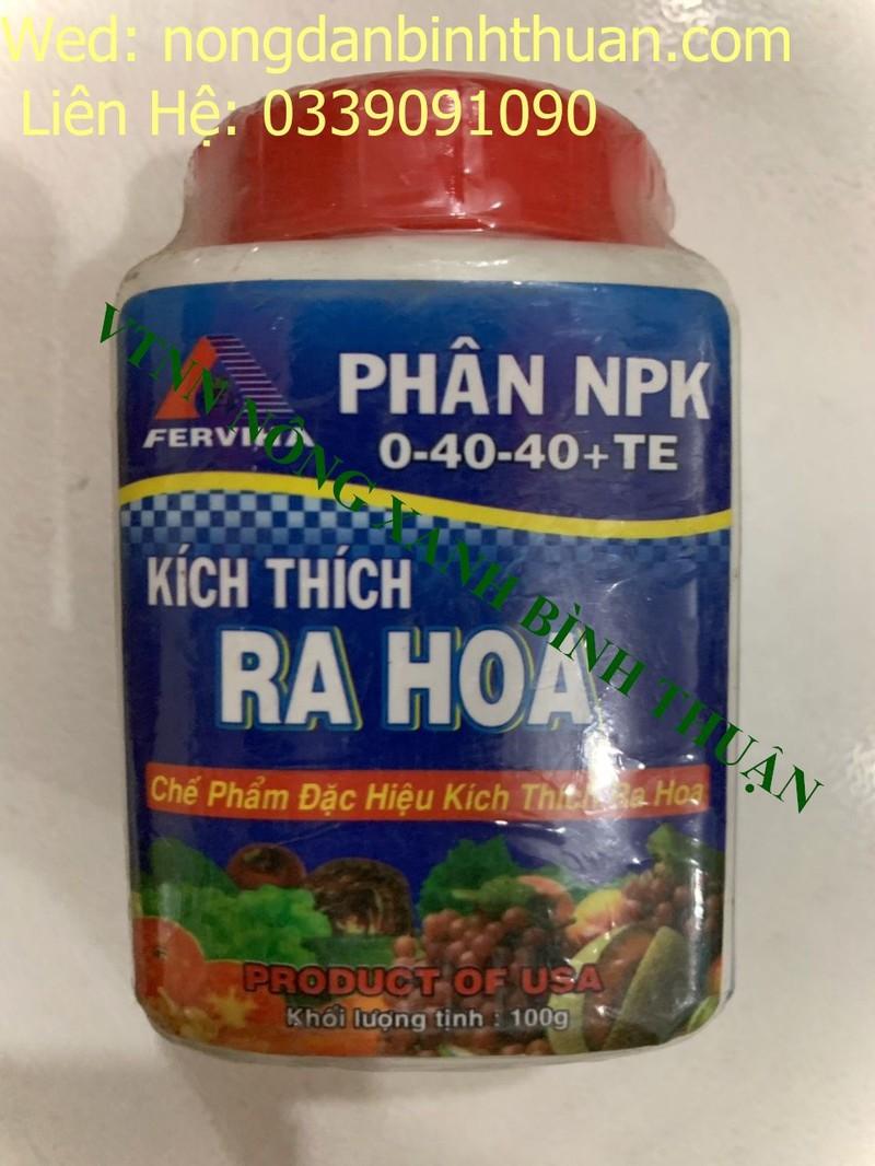 Phân bón lá NPK cao cấp 0-40-40 Kích Thích Ra hoa trên mọi loại cây trồng