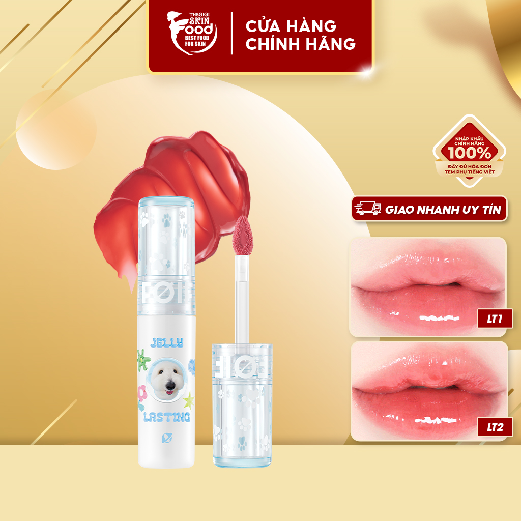 [New][Teddy Collection] Son Tint Bóng FOIF Thuần Chay, Ẩm Mịn, Căng Bóng Jelly Lasting Tint 3g