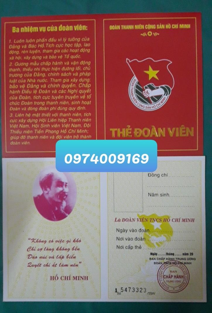 Combo 100 thẻ đoàn viên thanh niên