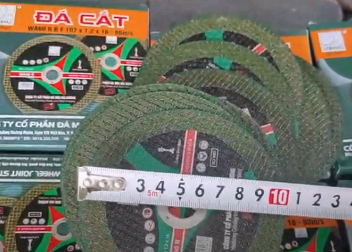 Đá cắt sắt 100mm xanh Hộp 25 viên