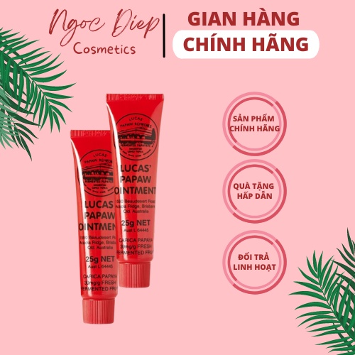 Kem đa năng Lucas, kem dưỡng ẩm đu đủ Lucas Papaw 25g - Ngọc Diệp cosmetics