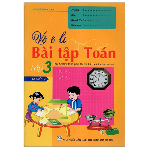 Fahasa - Vở Ô Li Bài Tập Toán Lớp 3 - Tập 2