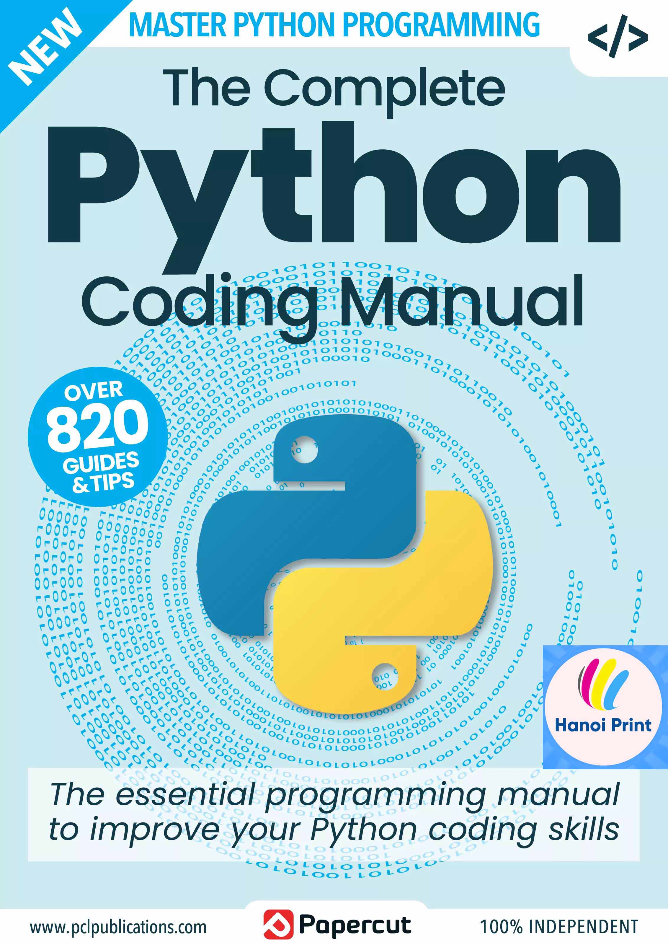 Tập giấy A4 - The Complete Python Coding Manual - 18th Edition, 2023 (Màu cao cấp)
