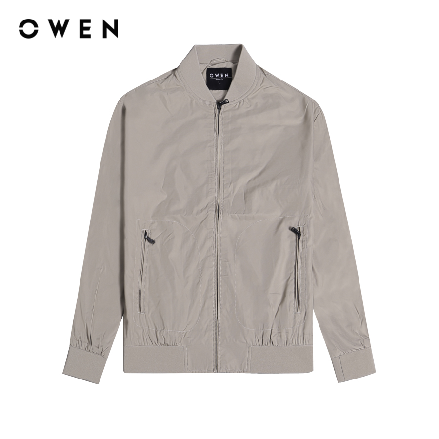 OWEN - Jacket Regular Fit JK231612 màu Be chất liệu Polyester