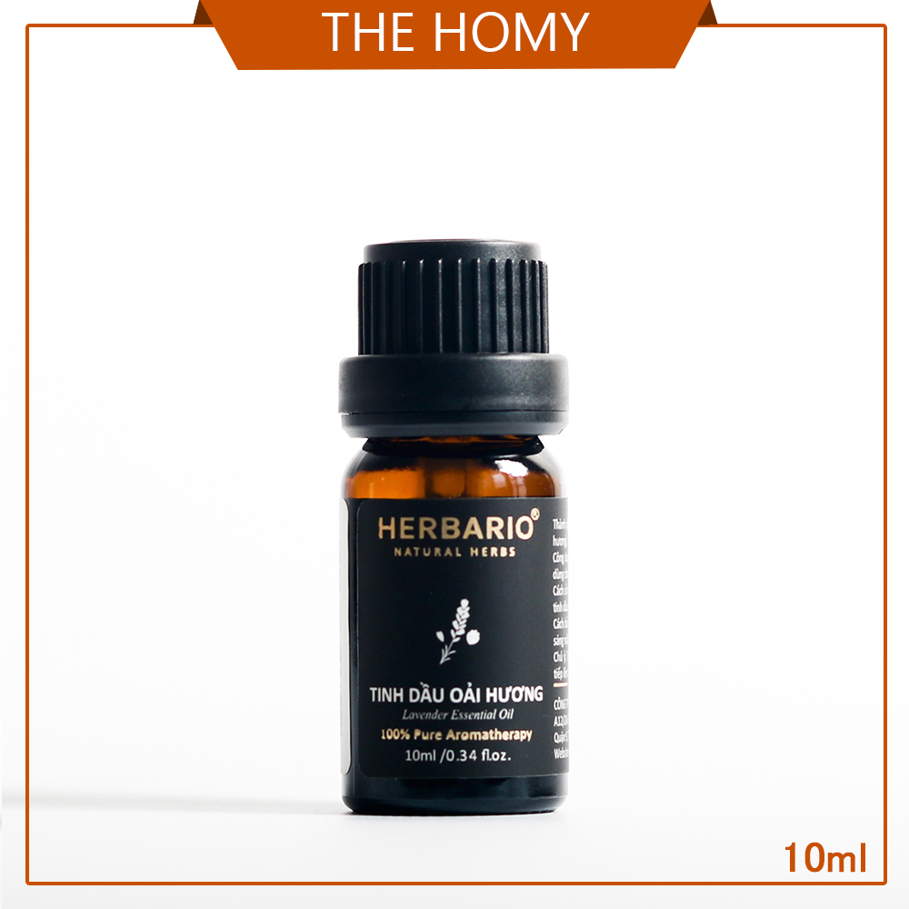 Tinh dầu oải hương nguyên chất, dùng xong phòng, xong xe, làm nguyên liệu mỹ phẩm Herbario 10ml