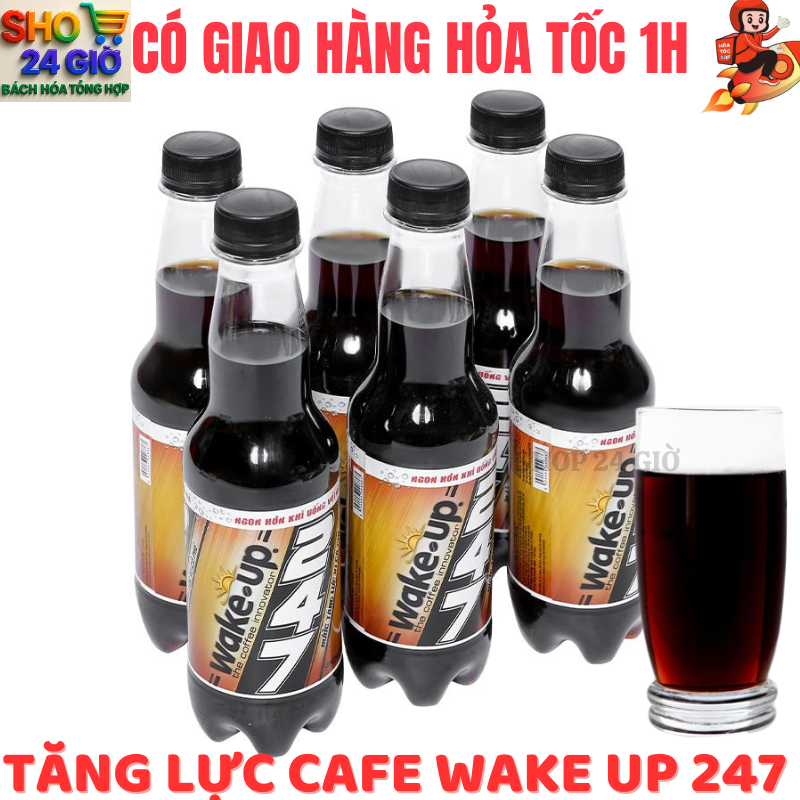 Tăng lực Wake Up Caphe 247 1 Lốc 6 Chai 330 ml