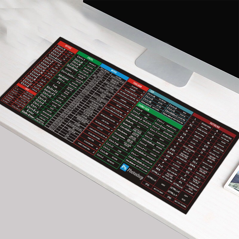 Mousepad dài KM-M1 tích hợp phím tắt văn phòng