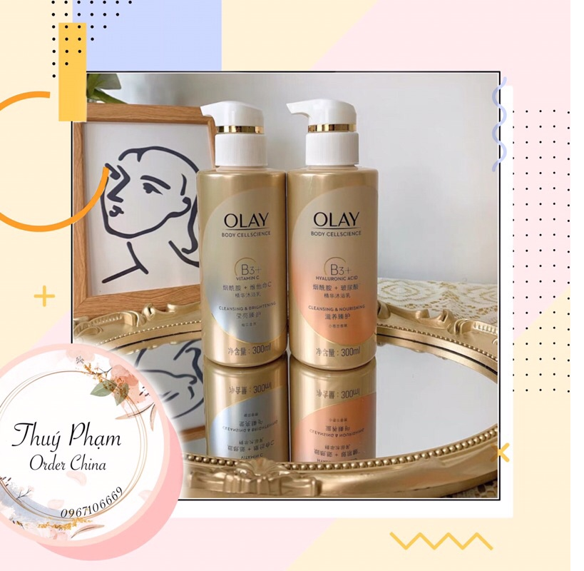 Sữa tắm Olay Bổ sung Vitamin B3+vitamin C