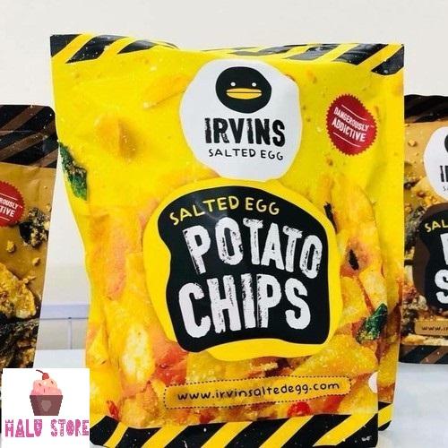 Khoai tây lắc trứng muối IRVINS Singapore gói lớn 230g