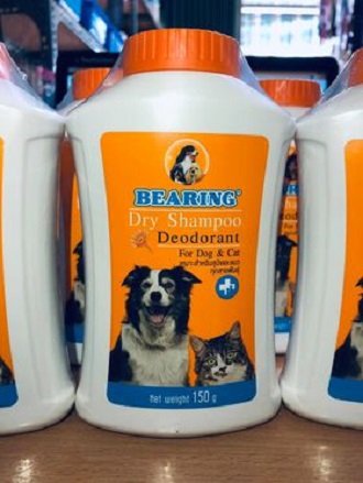 Phấn tắm khô dành cho chó mèo Bearing Dry Shampoo For Dog&Cat