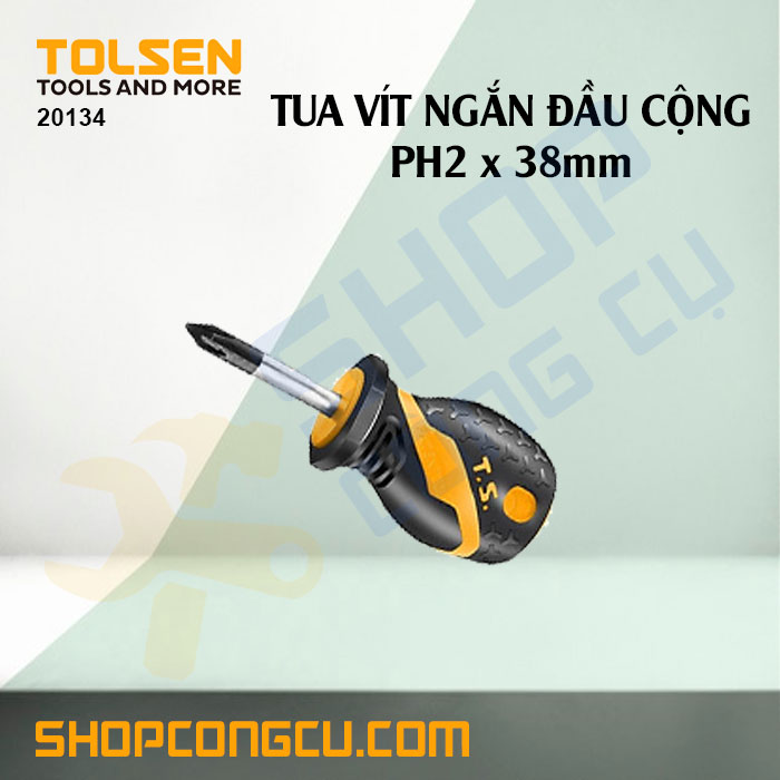 Tua vít ngắn đầu cộng ph2x38mm Tolsen 20134