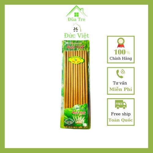 Đũa tre đức việt vỉ 10 đôi đũa tranh sạch
