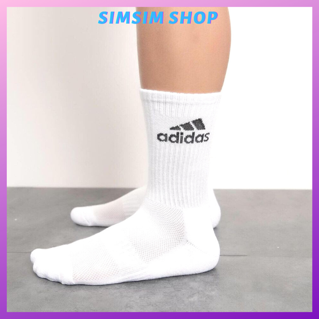 Tất vớ nam ADIDAS thể thao đá bóng cao cổ - Vớ nam thể thao hàng xuất xịn ADIDAS