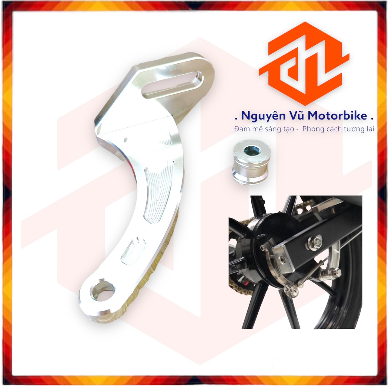 Pas bas giữ má đùm cnc sử dụng xuống thắng đùm cho gắp sau đĩa, gắp nhôm cnc xe exciter 2010, 2011, 150cc