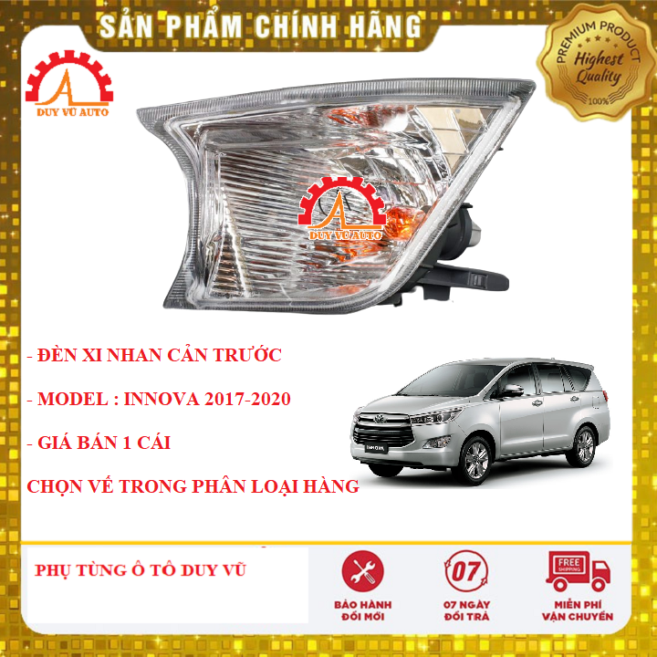 ĐÈN XI NHAN  CẢN TRƯỚC INNOVA 2017, 2018, 2019, 2020