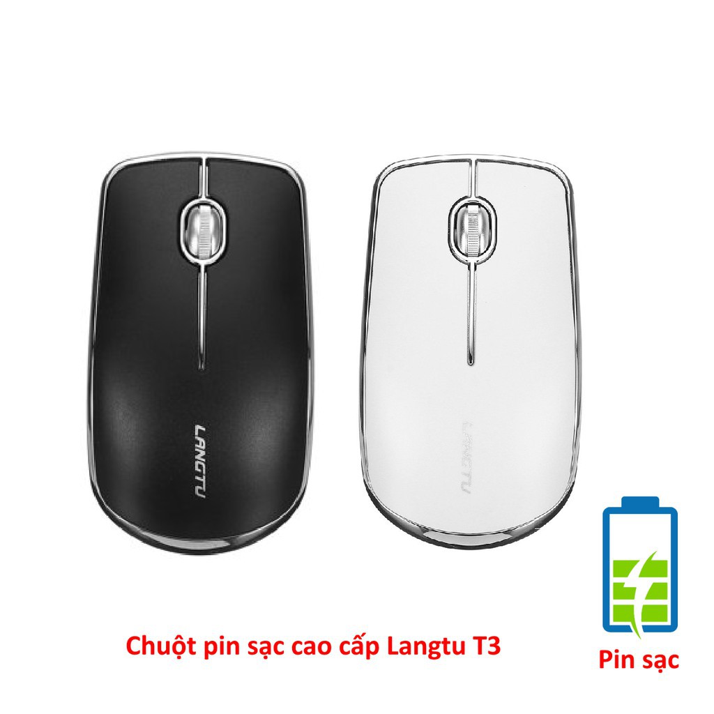 Chuột không dây pin sạc T3 hãng langtu Chống ồn thích hợp cho học sinh dân văn phòng