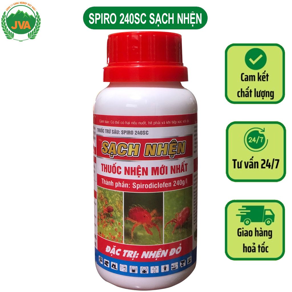Spiro 240sc sạch nhện giúp cây xử lí sạch nhện gây hại jva72 vietnhat