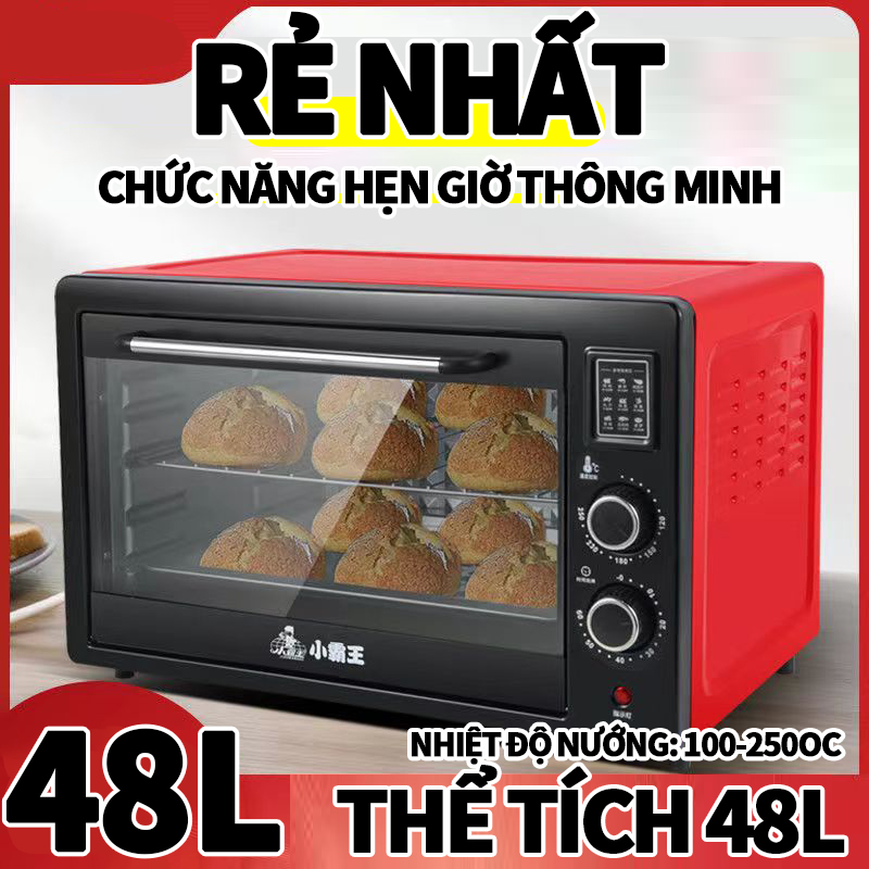 48L multifunctional electric oven, microwave, 48L capacity, oil-free Pan, steamer, convection oven, heavy duty electric oven, multi-functional household appliances,