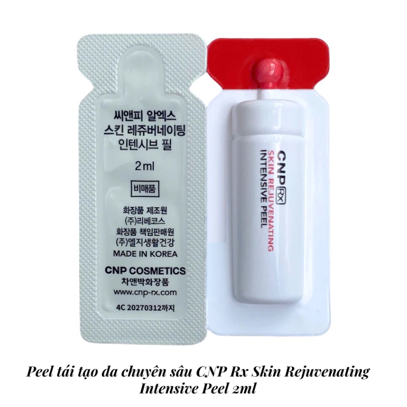 Sample Peel tái tạo da chuyên sâu CNP Rx Skin Rejuvenating Intensive Peel 2ml