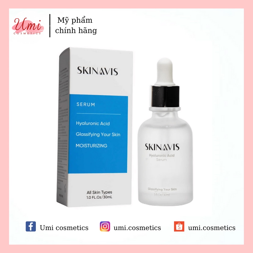 Tinh Chất Cấp Ẩm Phục Hồi SKINAVIS Hyaluronic Acid & Niacinamide + B5