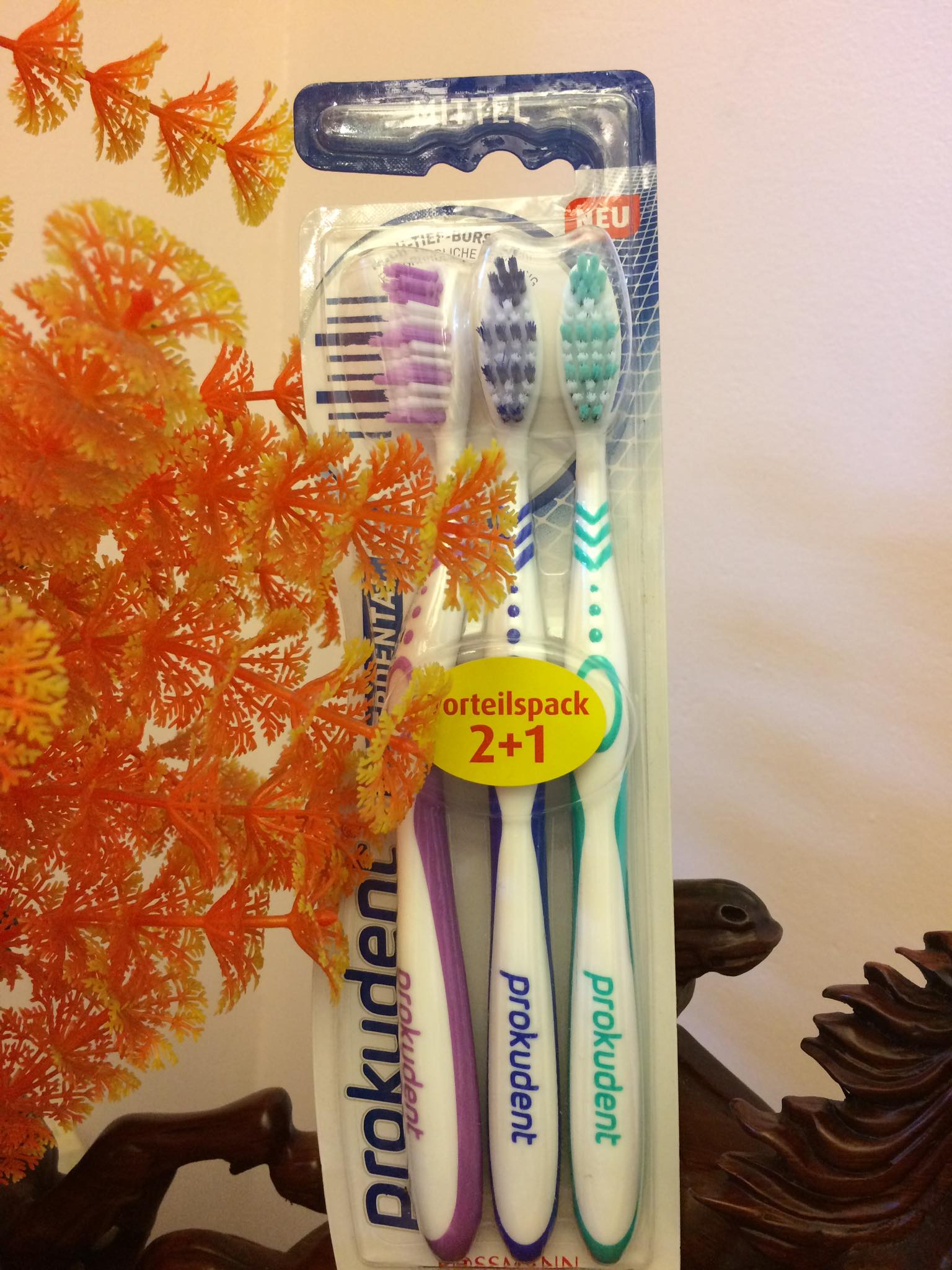 Bàn chải Prokudent loại vừa vỉ 3 chiếc , Hàng ĐỨC