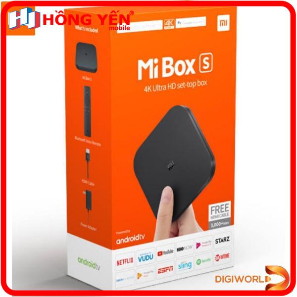 Android TV Box Xiaomi Mi Box S 4K Gen 2- Hàng chính hãng