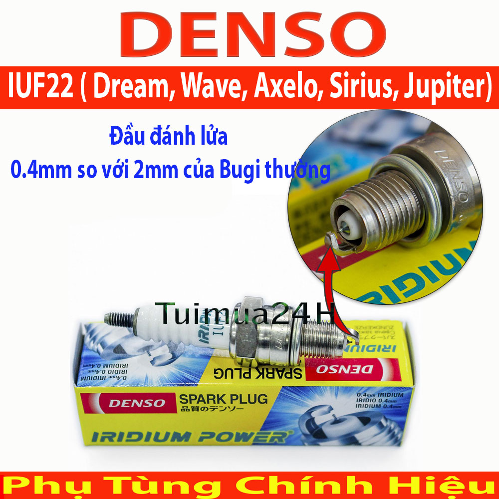 Bugi denso iridium iuf22 axelo, sirius, jupiter, dream, wave, taurus, gravita, viva, smash