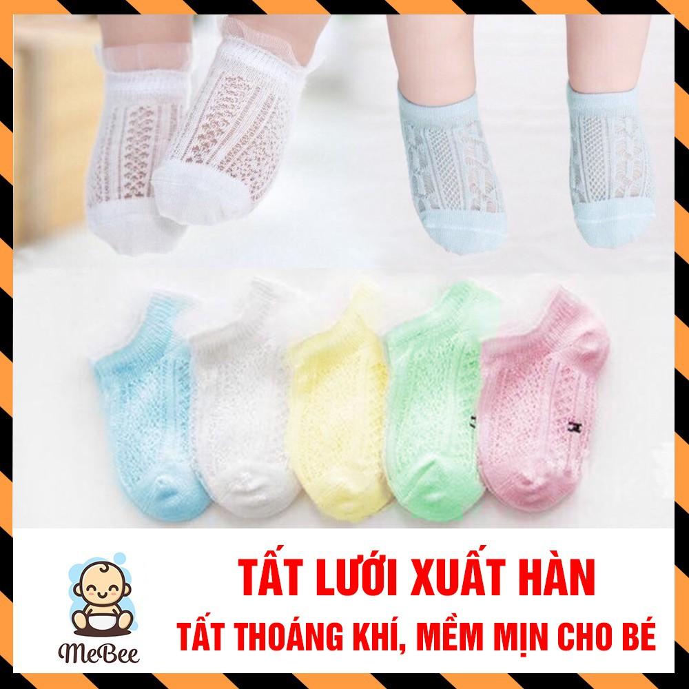 Set 10 Đôi Tất Lưới Xuất Hàn Cho Bé Trai, Bé Gái (0- 3 tuổi) SHOPMEBEE