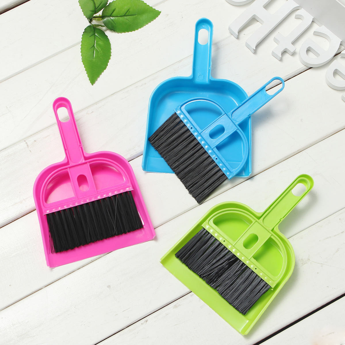 Bộ chổi và ki hốt rác mini nhiều màu vệ sinh nhà cửa, văn phòng