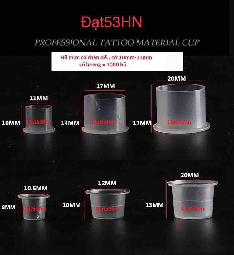 Hũ mực có chân đế cỡ 10mm-11mm