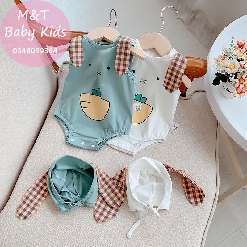 Set Body chip tai thỏ cho bé trai bé gái từ 6 - 18kg siêu sang xịn mịn