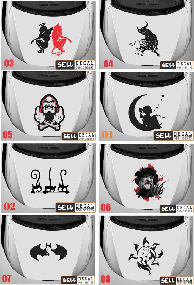 Tem Dán Trang Trí Capo Nhiều Mẫu Đẹp