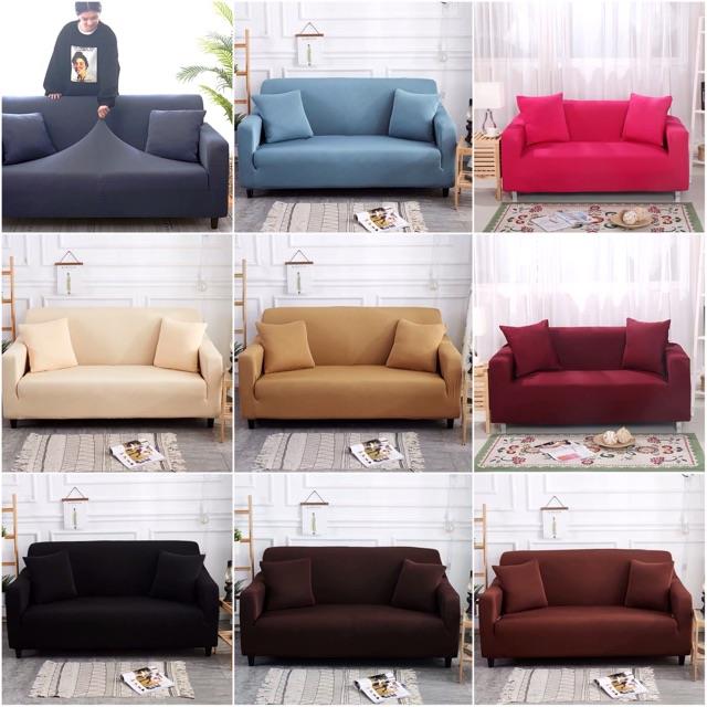 ♛✹ ✲✁□ vải ga bọc ghế sofa màu trơn sang trọng tự bọc tại nhà
