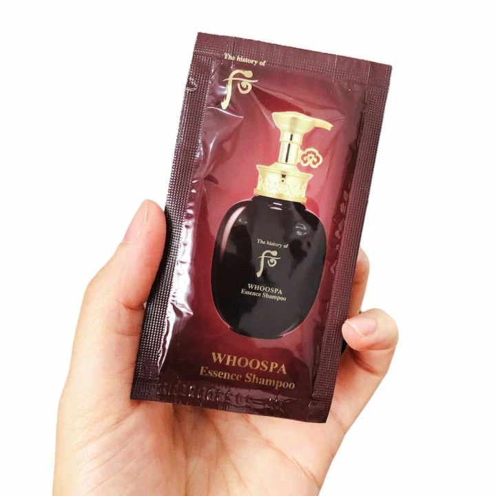 Combo 10 gói sample Dầu gội Whoo thảo dược spa Essence Shampoo