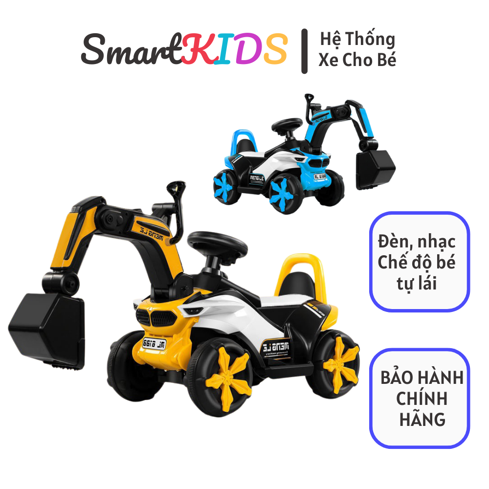 ✨Xe Cần Cẩu Điện✨ - XE oto điện cho bé, Xe nhấn ga chạy bằng acquy - BẢO HÀNH 12 THÁNG