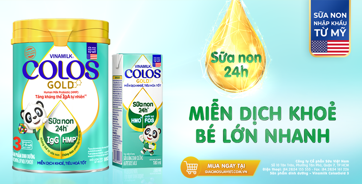 Sữa non vinamilk colos gold 1 2 3 800g