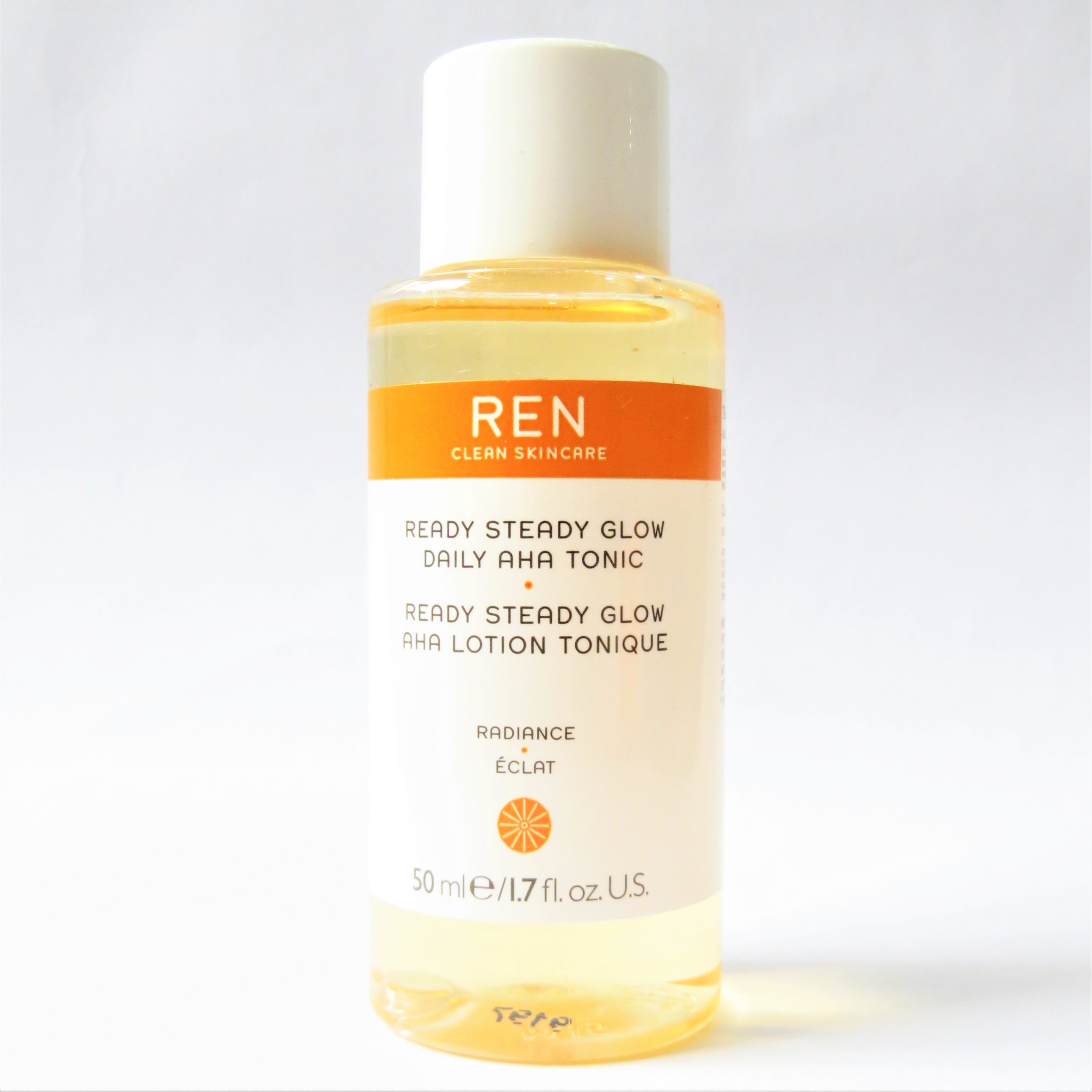 Toner tẩy da chết, tái tạo da ren ready steady glow daily aha tonic 50ml mỹ
