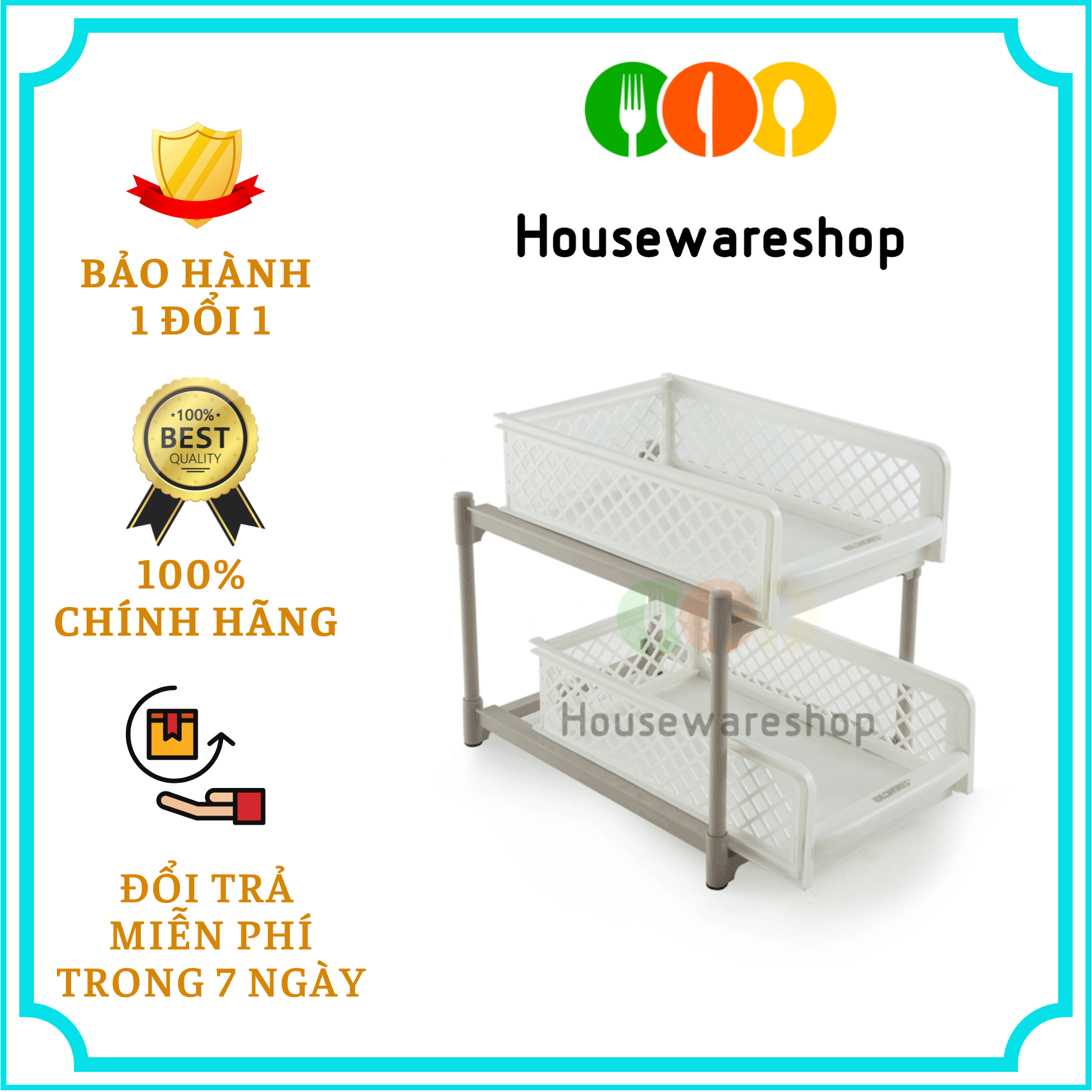 Kệ kéo 2 tầng tiết kiệm không gian Tashuan TS-3632