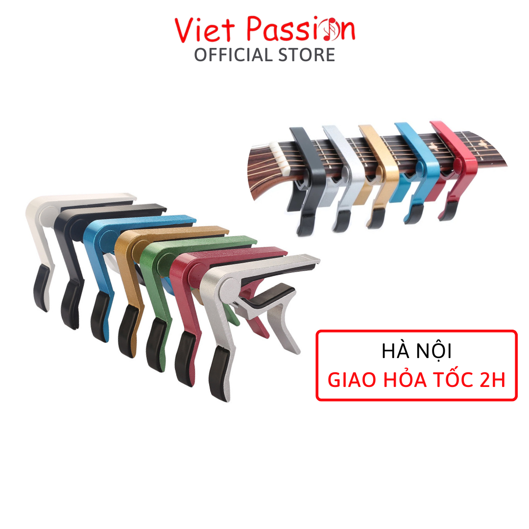 Capo guitar dài classic acoustic ukulele Kim Loại Viet Passion chỉnh tông chuyên nghiệp