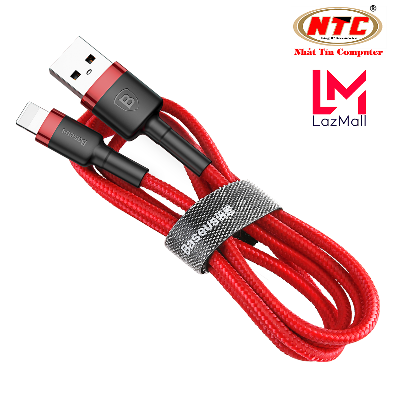 Cáp sạc Lightning Baseus Cafule CALKLF-RV1 dài 3m hỗ trợ 2.4A max, dây bọc dù chống đứt, truyền dữ liệu - Nhat Tin Authorised Store