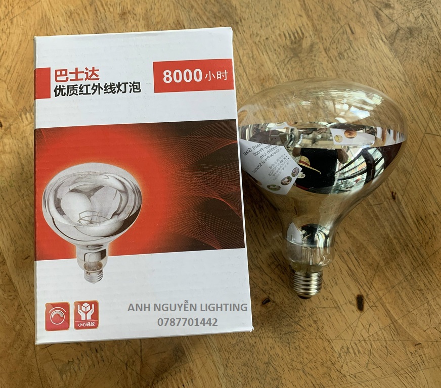 HCM-Bóng đèn hâm thức ăn 250W E27, bóng đèn hâm nóng thức ăn, phụ kiện đèn hâm thức ăn