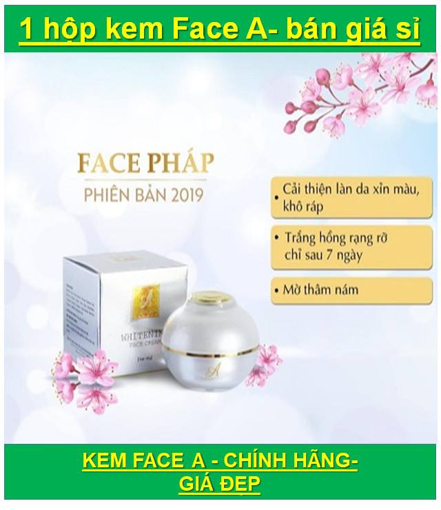 Kem dưỡng da trắng mịn mờ thâm nám kem Face A kem face Pháp chữ A hộp lớn 50g