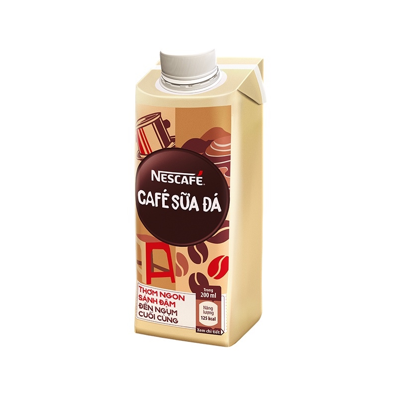 Cà phê uống liền Nescafe cà phê sữa đá hộp 200ml