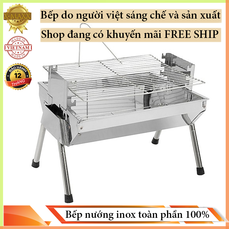 Bếp nướng BBQ-V5 thay đổi chiều cao vỉ nướng size bé.Inox toàn phần 100%.Có thể nướng nhiều vỉ cùng một lúc để tiết kiệm thời gian và than