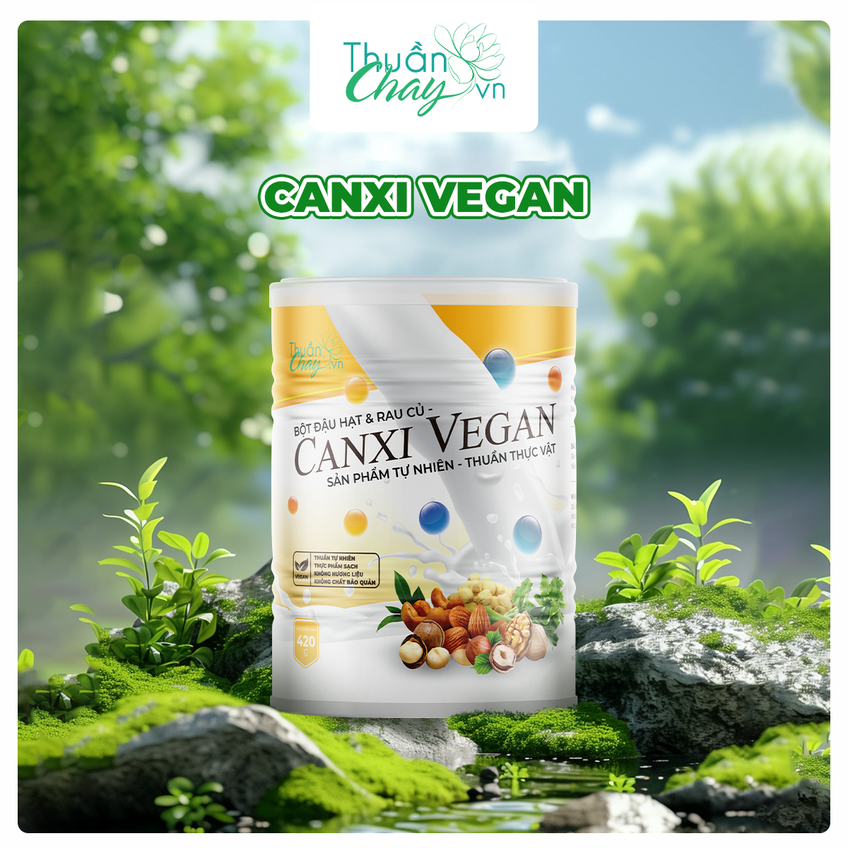 BỘT ĐẬU HẠT & RAU CỦ CANXI VEGAN - 420g