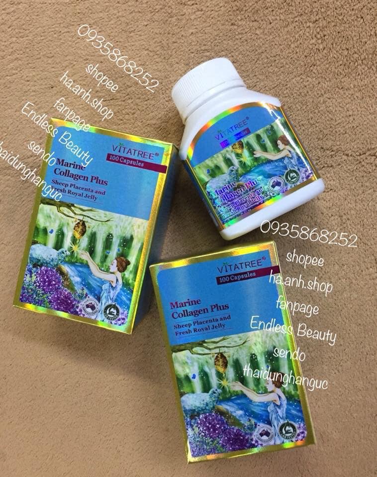 Vitatree Marine Collagen Plus 100 viên